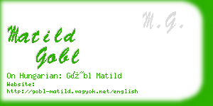 matild gobl business card